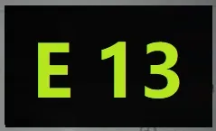 ошибка e13
