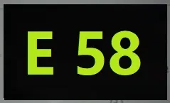 ошибка e58
