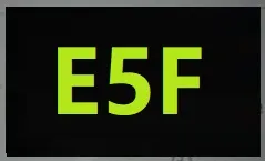 ошибка e5f