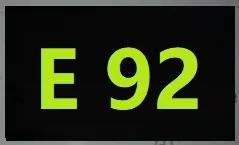 ошибка e92